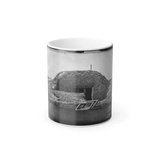 Morris Island, South Carolina. Bombproof for Telegraph Operator in Trenches (U.S. Civil War) Color Changing Coffee Mug 11oz-11oz-Go Mug Yourself