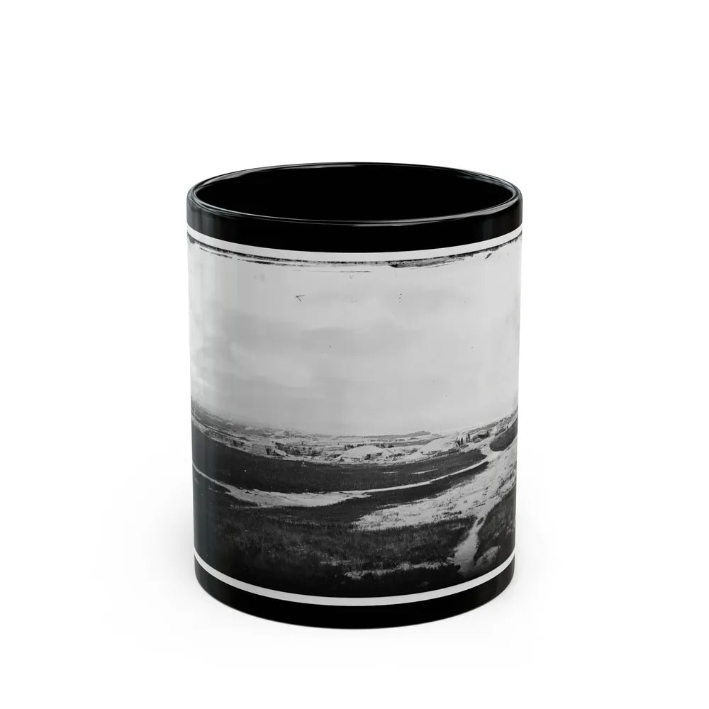 Morris Island, South Carolina. First Parallel (U.S. Civil War) Black Coffee Mug-11oz-Go Mug Yourself