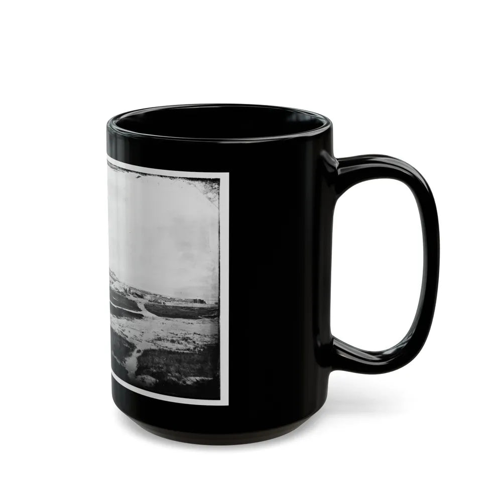 Morris Island, South Carolina. First Parallel (U.S. Civil War) Black Coffee Mug-Go Mug Yourself