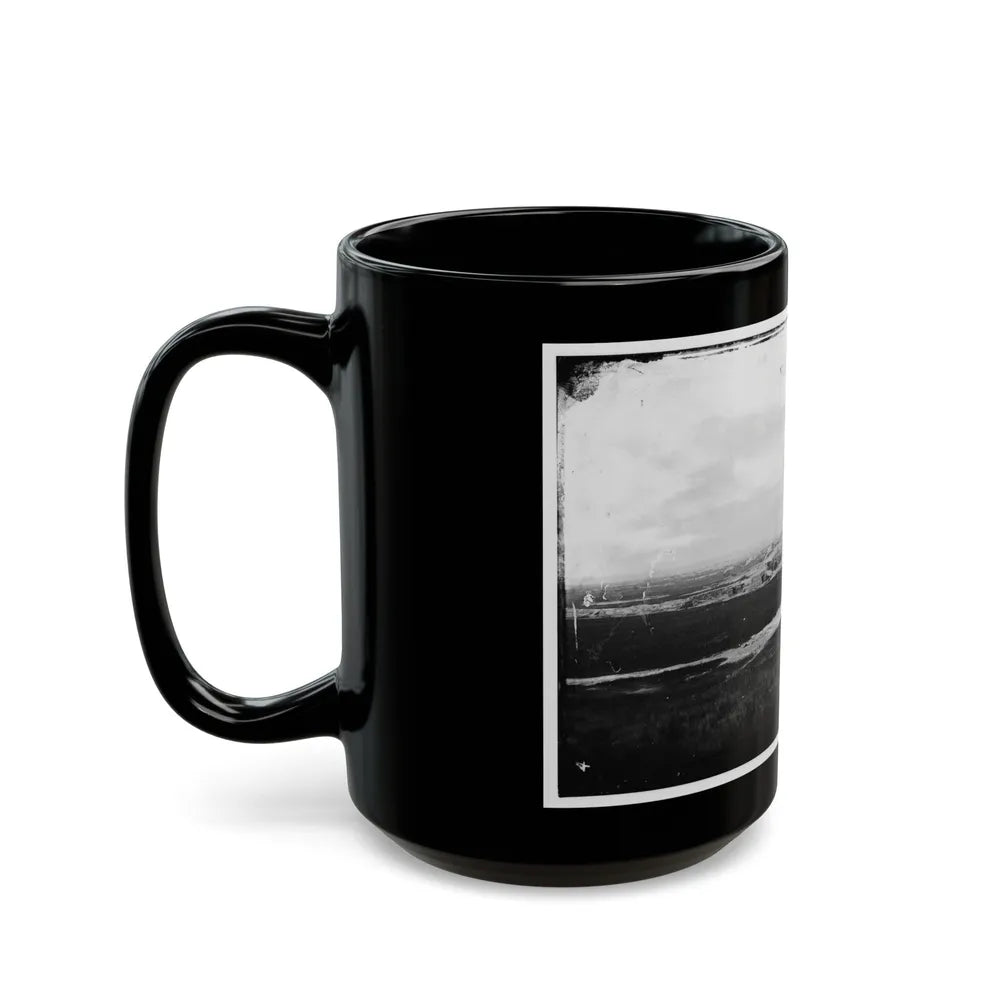 Morris Island, South Carolina. First Parallel (U.S. Civil War) Black Coffee Mug-Go Mug Yourself