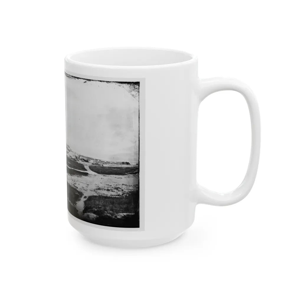 Morris Island, South Carolina. First Parallel (U.S. Civil War) White Coffee Mug-Go Mug Yourself