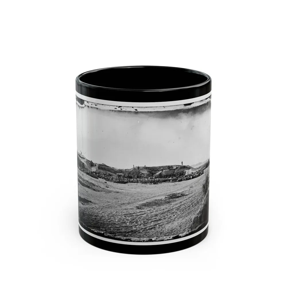 Morris Island, South Carolina. Fort Putnam, Formerly Confederate Battery Gregg (U.S. Civil War) Black Coffee Mug-11oz-Go Mug Yourself