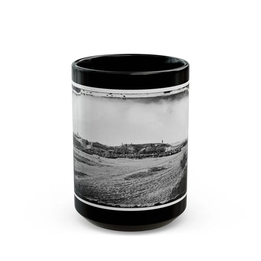 Morris Island, South Carolina. Fort Putnam, Formerly Confederate Battery Gregg (U.S. Civil War) Black Coffee Mug-15oz-Go Mug Yourself