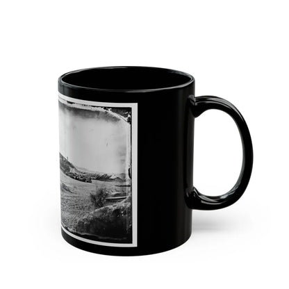 Morris Island, South Carolina. Fort Putnam, Formerly Confederate Battery Gregg (U.S. Civil War) Black Coffee Mug-Go Mug Yourself