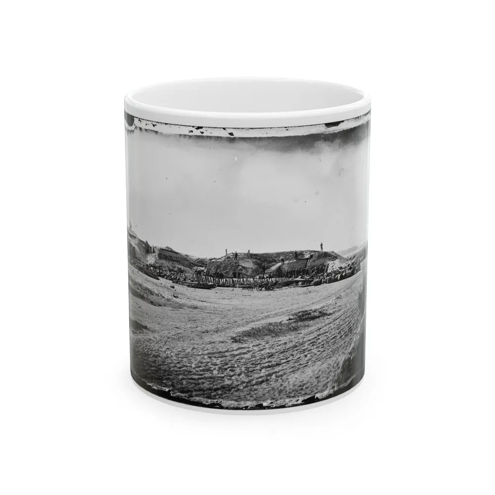 Morris Island, South Carolina. Fort Putnam, Formerly Confederate Battery Gregg (U.S. Civil War) White Coffee Mug-11oz-Go Mug Yourself