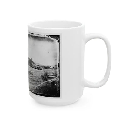 Morris Island, South Carolina. Fort Putnam, Formerly Confederate Battery Gregg (U.S. Civil War) White Coffee Mug-Go Mug Yourself