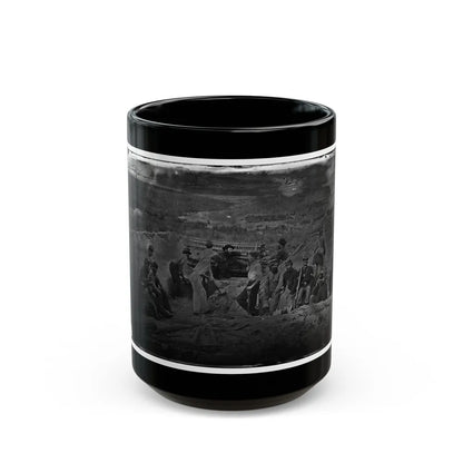 Morris Island, South Carolina. Full Sap (U.S. Civil War) Black Coffee Mug-15oz-Go Mug Yourself