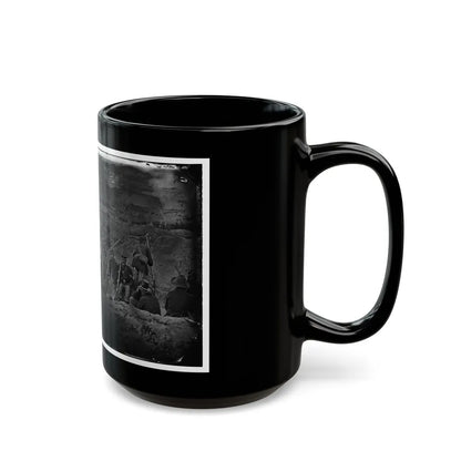 Morris Island, South Carolina. Full Sap (U.S. Civil War) Black Coffee Mug-Go Mug Yourself