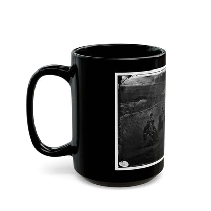 Morris Island, South Carolina. Full Sap (U.S. Civil War) Black Coffee Mug-Go Mug Yourself