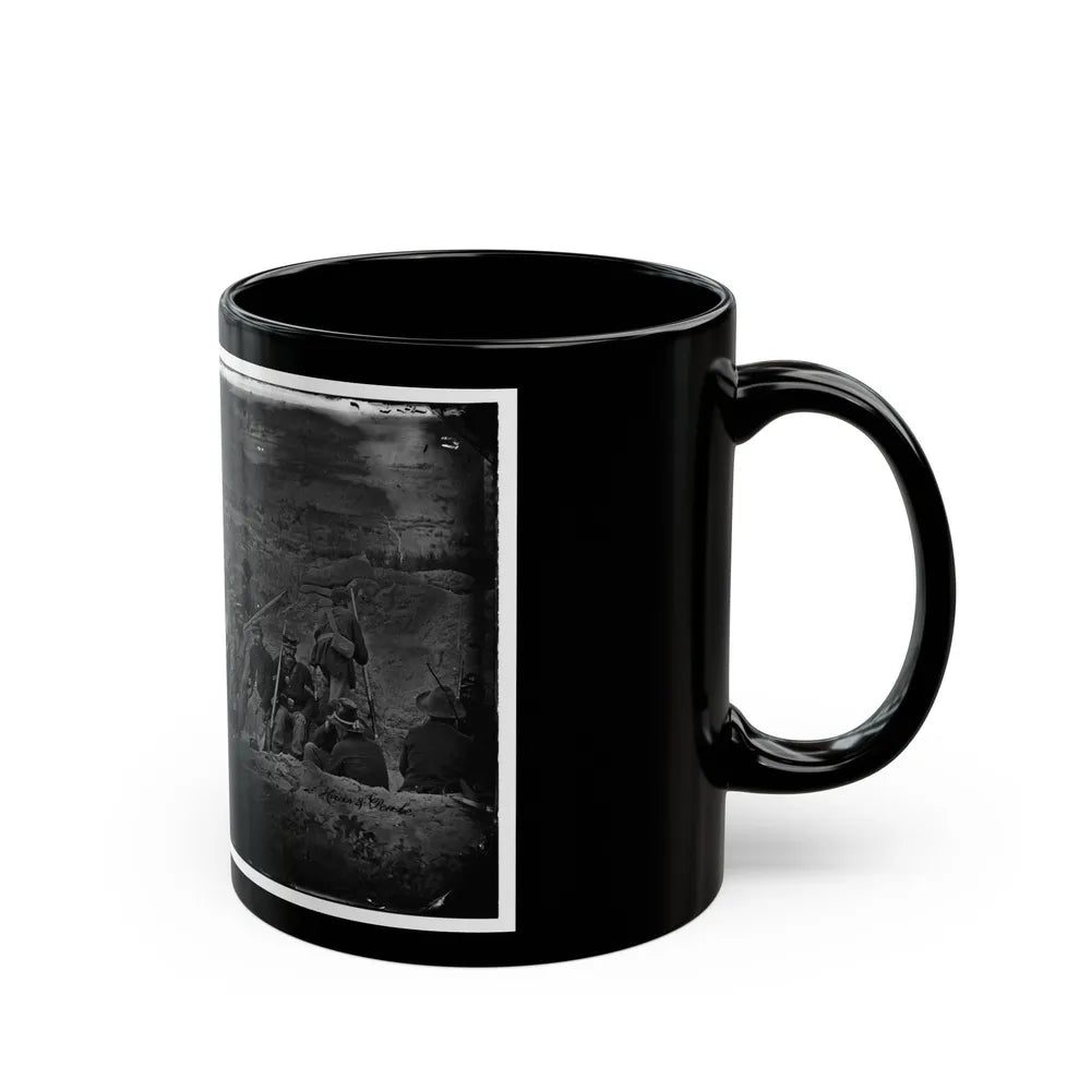 Morris Island, South Carolina. Full Sap (U.S. Civil War) Black Coffee Mug-Go Mug Yourself