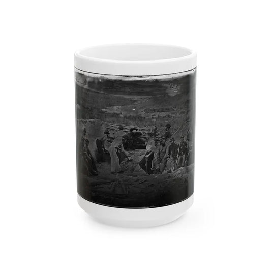 Morris Island, South Carolina. Full Sap (U.S. Civil War) White Coffee Mug-15oz-Go Mug Yourself