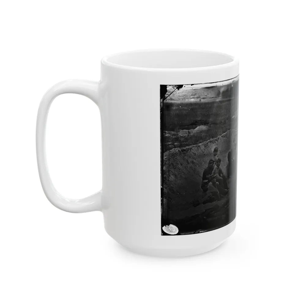 Morris Island, South Carolina. Full Sap (U.S. Civil War) White Coffee Mug-Go Mug Yourself