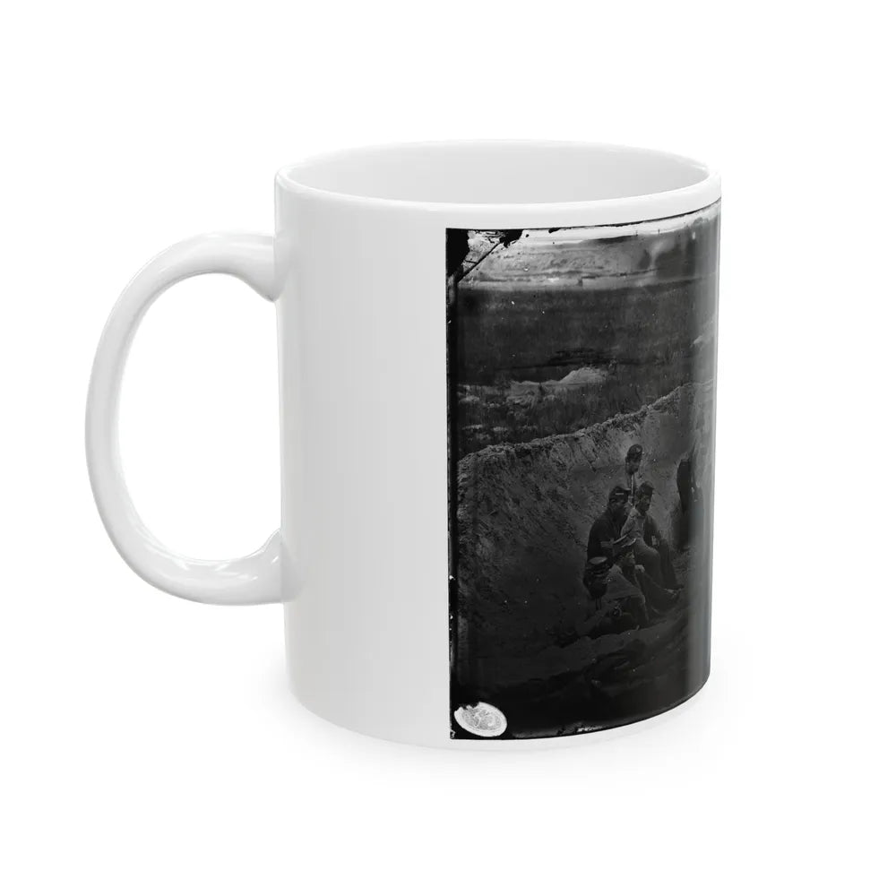 Morris Island, South Carolina. Full Sap (U.S. Civil War) White Coffee Mug-Go Mug Yourself