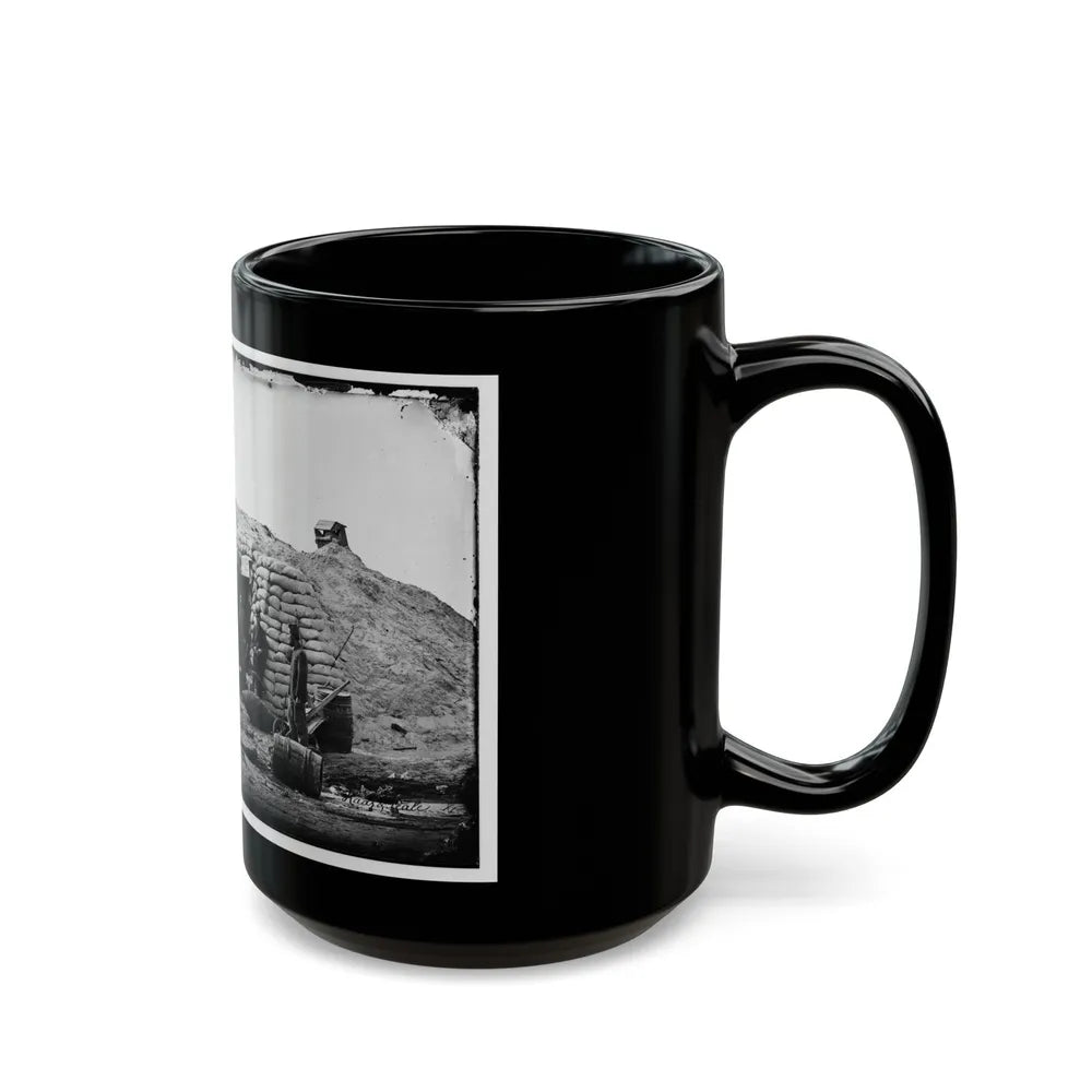 Morris Island, South Carolina. Headquarters Of Field Officer Of The Trenches. Second Parallel (U.S. Civil War) Black Coffee Mug-Go Mug Yourself