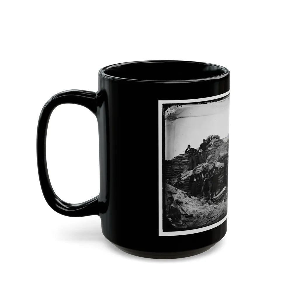 Morris Island, South Carolina. Headquarters Of Field Officer Of The Trenches. Second Parallel (U.S. Civil War) Black Coffee Mug-Go Mug Yourself