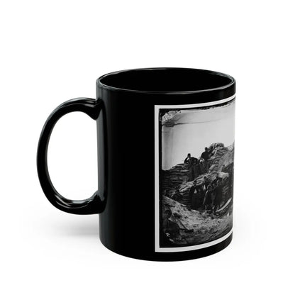 Morris Island, South Carolina. Headquarters Of Field Officer Of The Trenches. Second Parallel (U.S. Civil War) Black Coffee Mug-Go Mug Yourself