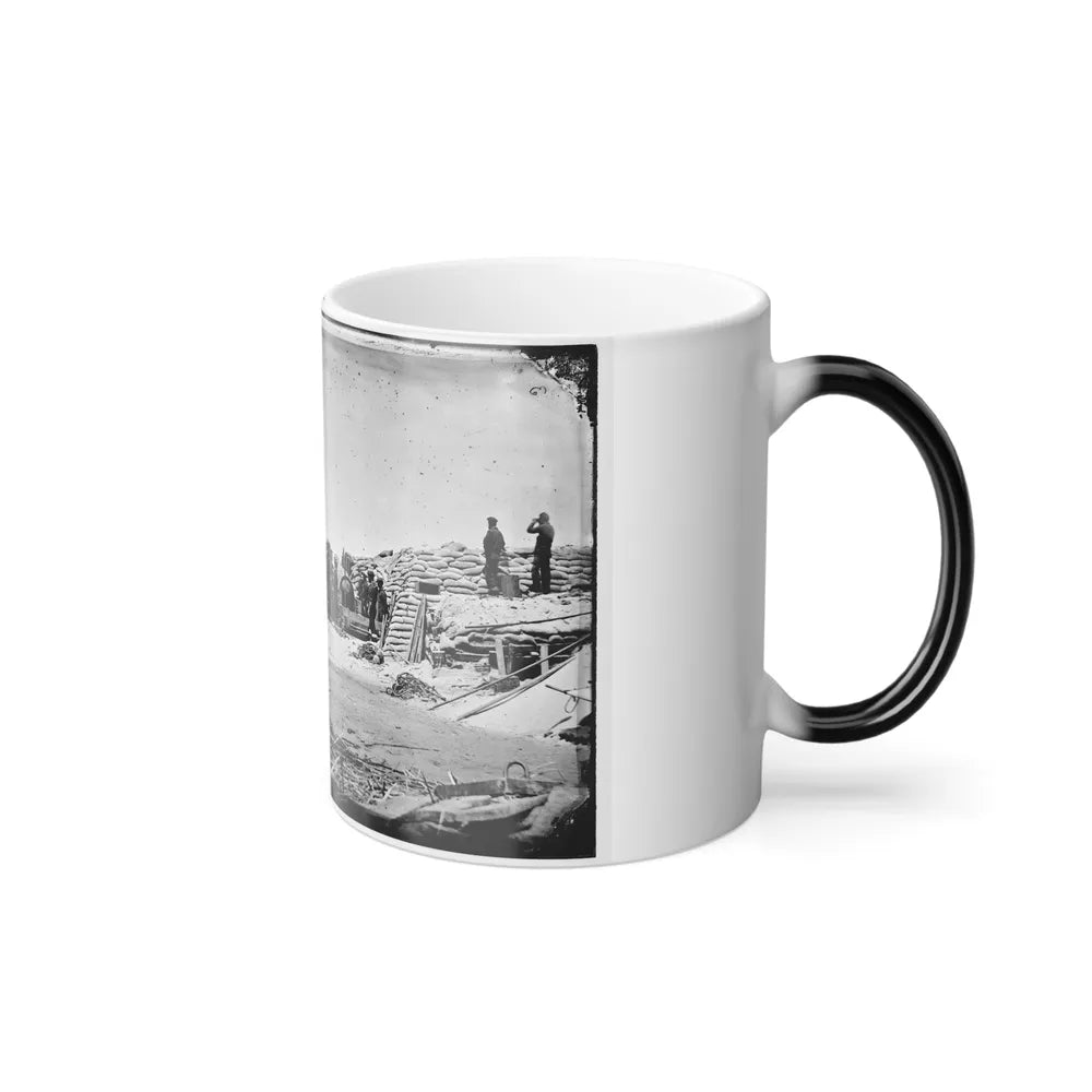 Morris Island, South Carolina. Naval Battery. Two 8-Inch Parrot Rifles. Breaching Battery Against Fort Sumter (U.S. Civil War) Color Changing Coffee Mug 11oz-Go Mug Yourself