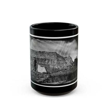 Morris Island, South Carolina. The Marsh Battery Or Swamp Angel After The Explosion, August 22, 1863 (U.S. Civil War) Black Coffee Mug-15oz-Go Mug Yourself