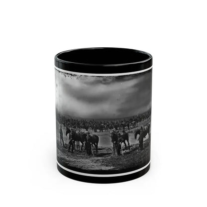 Morris Island, South Carolina. Unidentified Artillery Unit 001 (U.S. Civil War) Black Coffee Mug-11oz-Go Mug Yourself