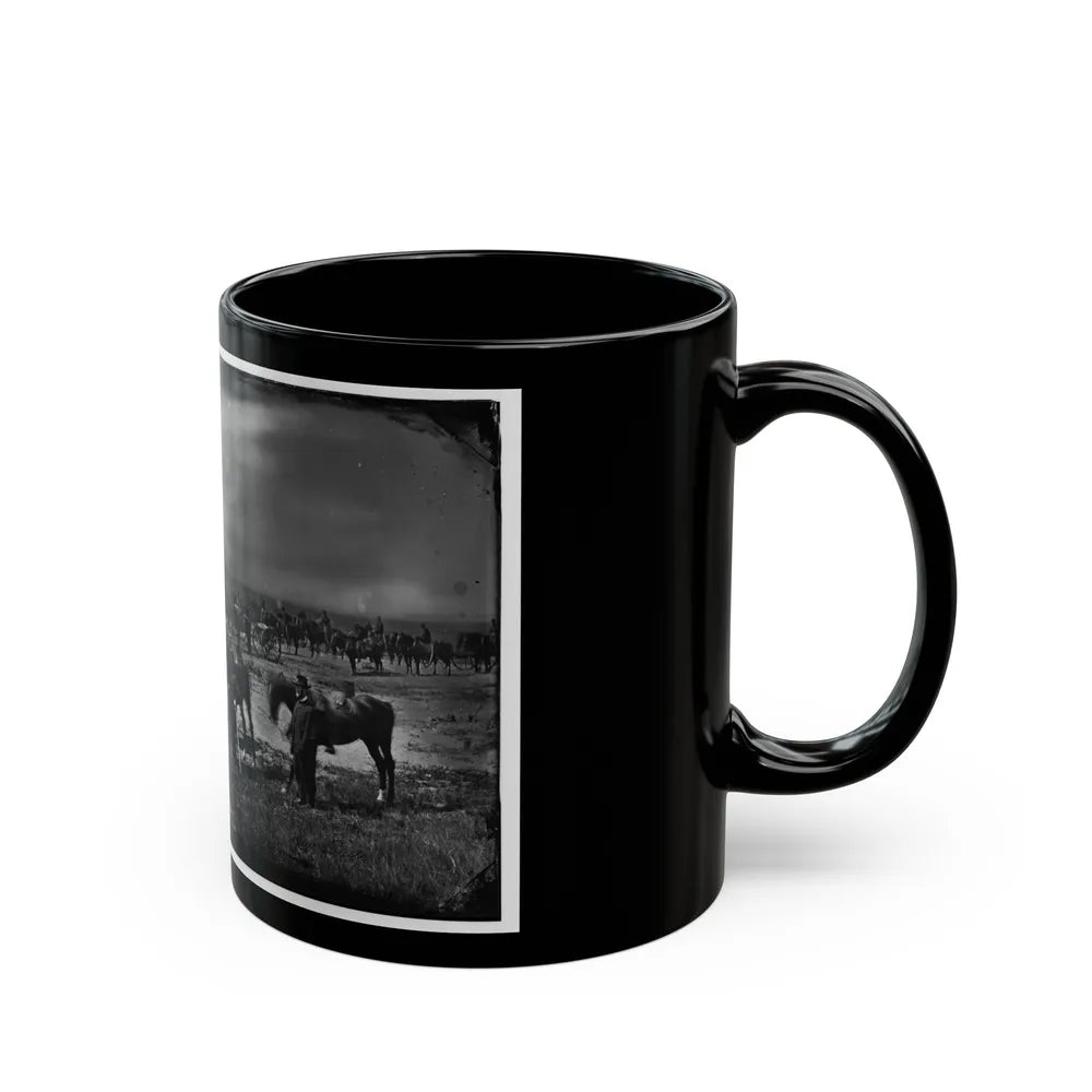 Morris Island, South Carolina. Unidentified Artillery Unit 001 (U.S. Civil War) Black Coffee Mug-Go Mug Yourself