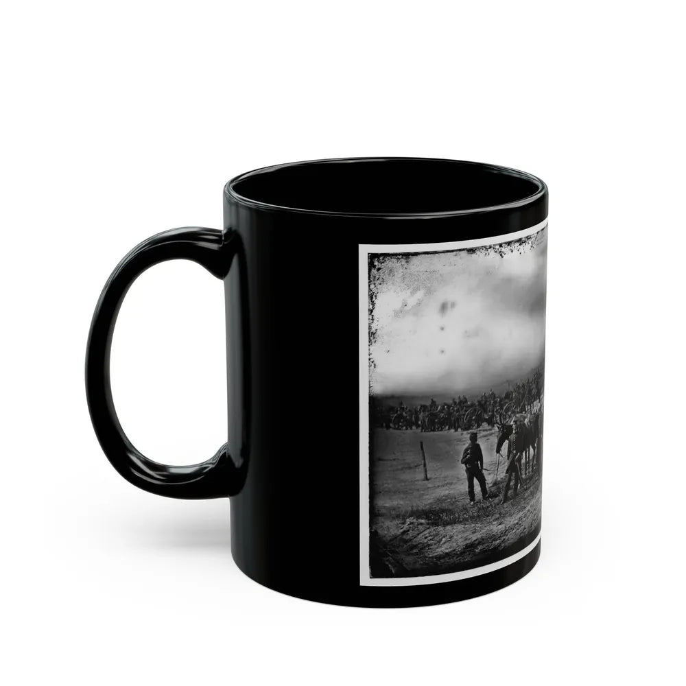 Morris Island, South Carolina. Unidentified Artillery Unit 001 (U.S. Civil War) Black Coffee Mug-Go Mug Yourself