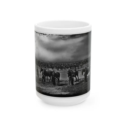 Morris Island, South Carolina. Unidentified Artillery Unit 001 (U.S. Civil War) White Coffee Mug-15oz-Go Mug Yourself