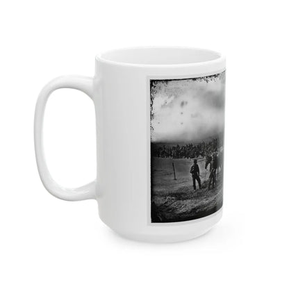 Morris Island, South Carolina. Unidentified Artillery Unit 001 (U.S. Civil War) White Coffee Mug-Go Mug Yourself