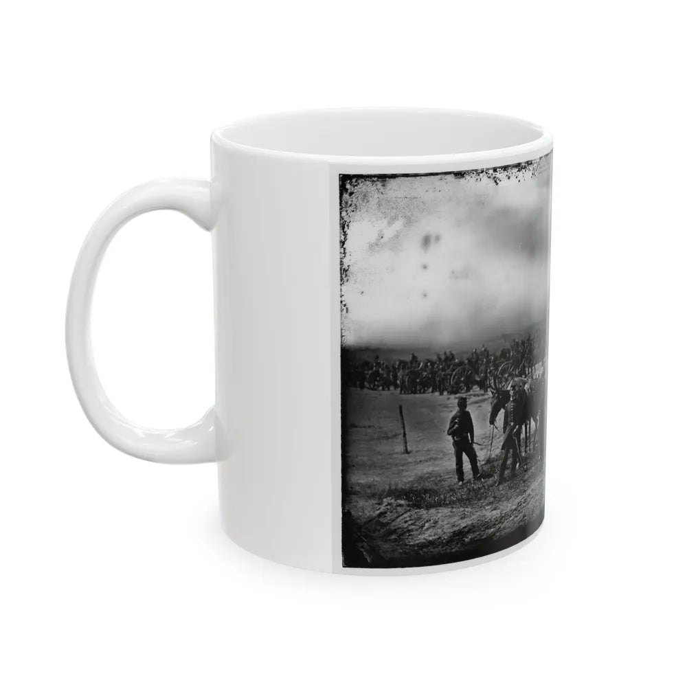 Morris Island, South Carolina. Unidentified Artillery Unit 001 (U.S. Civil War) White Coffee Mug-Go Mug Yourself