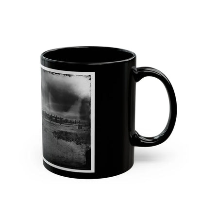 Morris Island, South Carolina. Unidentified Artillery Unit (U.S. Civil War) Black Coffee Mug-Go Mug Yourself