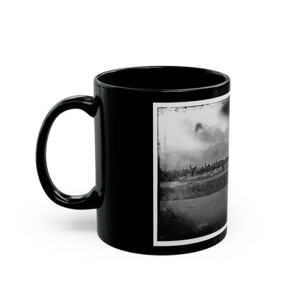 Morris Island, South Carolina. Unidentified Artillery Unit (U.S. Civil War) Black Coffee Mug-Go Mug Yourself