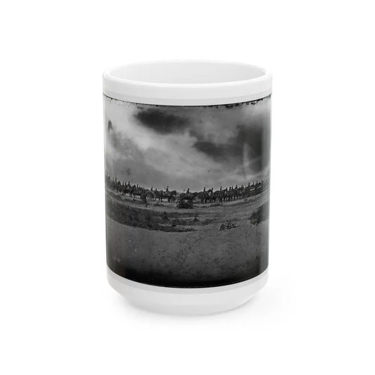 Morris Island, South Carolina. Unidentified Artillery Unit (U.S. Civil War) White Coffee Mug-15oz-Go Mug Yourself