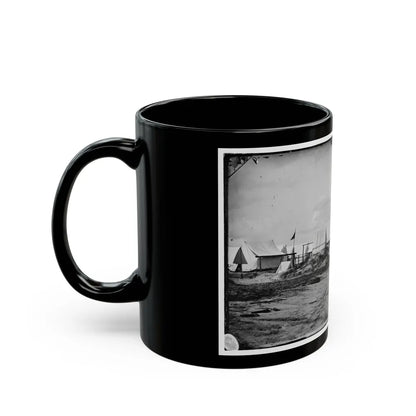 Morris Island, South Carolina. Unidentified Camp 001 (U.S. Civil War) Black Coffee Mug-Go Mug Yourself