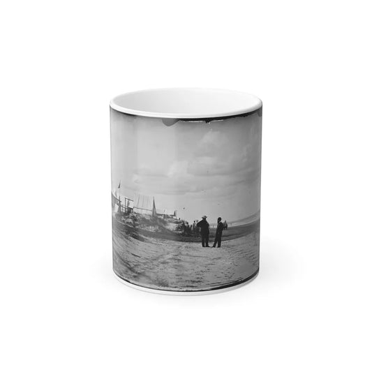 Morris Island, South Carolina. Unidentified Camp 001 (U.S. Civil War) Color Changing Coffee Mug 11oz-11oz-Go Mug Yourself