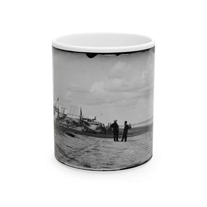 Morris Island, South Carolina. Unidentified Camp 001 (U.S. Civil War) White Coffee Mug-11oz-Go Mug Yourself