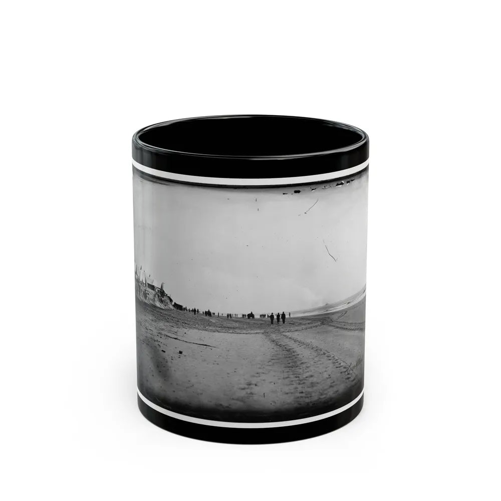 Morris Island, South Carolina. Unidentified Camp 002 (U.S. Civil War) Black Coffee Mug-11oz-Go Mug Yourself