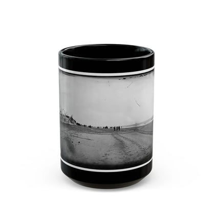 Morris Island, South Carolina. Unidentified Camp 002 (U.S. Civil War) Black Coffee Mug-15oz-Go Mug Yourself