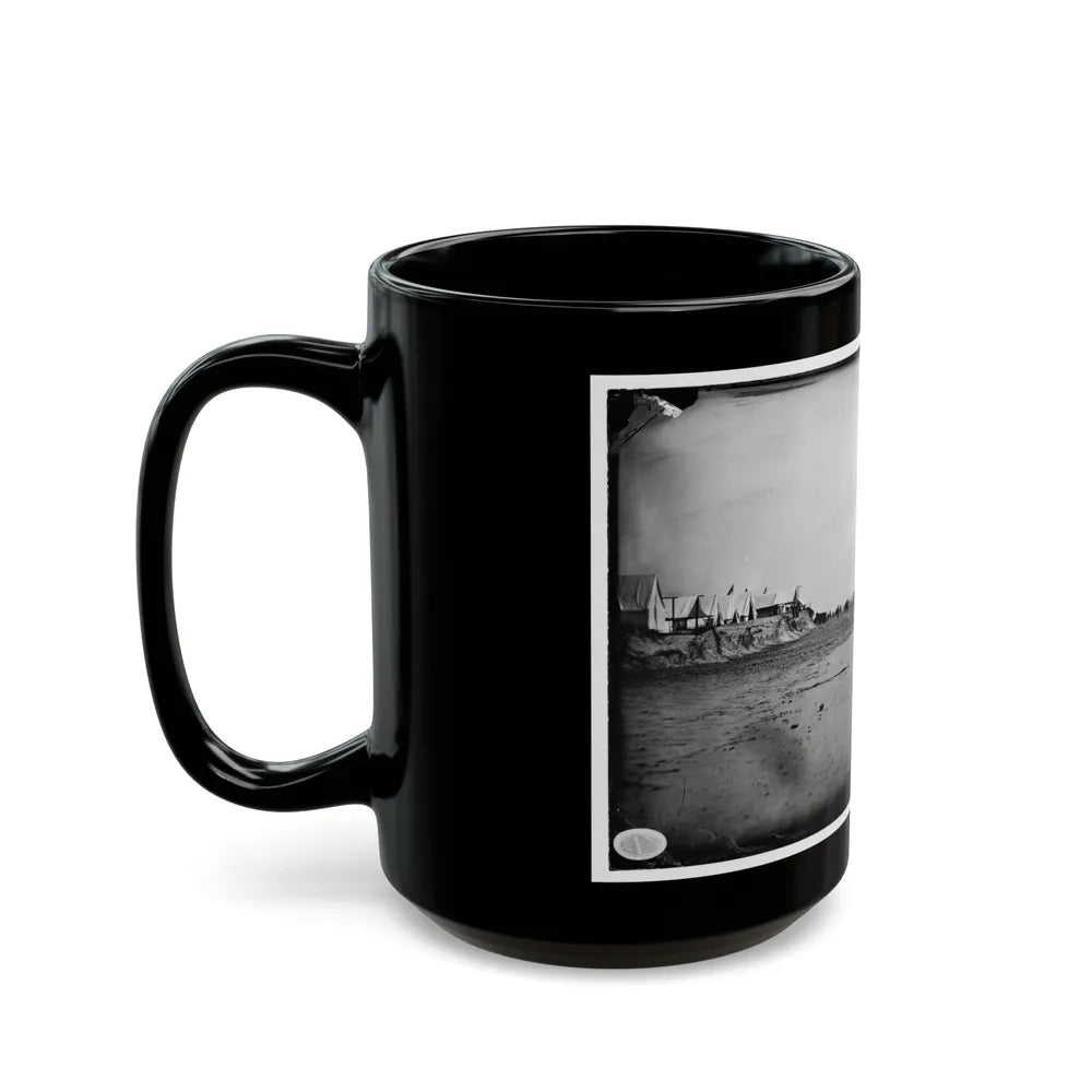 Morris Island, South Carolina. Unidentified Camp 002 (U.S. Civil War) Black Coffee Mug-Go Mug Yourself