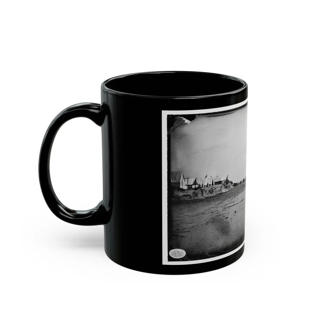 Morris Island, South Carolina. Unidentified Camp 002 (U.S. Civil War) Black Coffee Mug-Go Mug Yourself