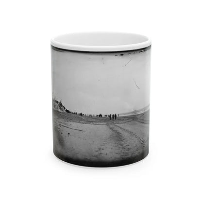 Morris Island, South Carolina. Unidentified Camp 002 (U.S. Civil War) White Coffee Mug-11oz-Go Mug Yourself