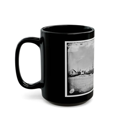 Morris Island, South Carolina. Unidentified Camp 003 (U.S. Civil War) Black Coffee Mug-Go Mug Yourself