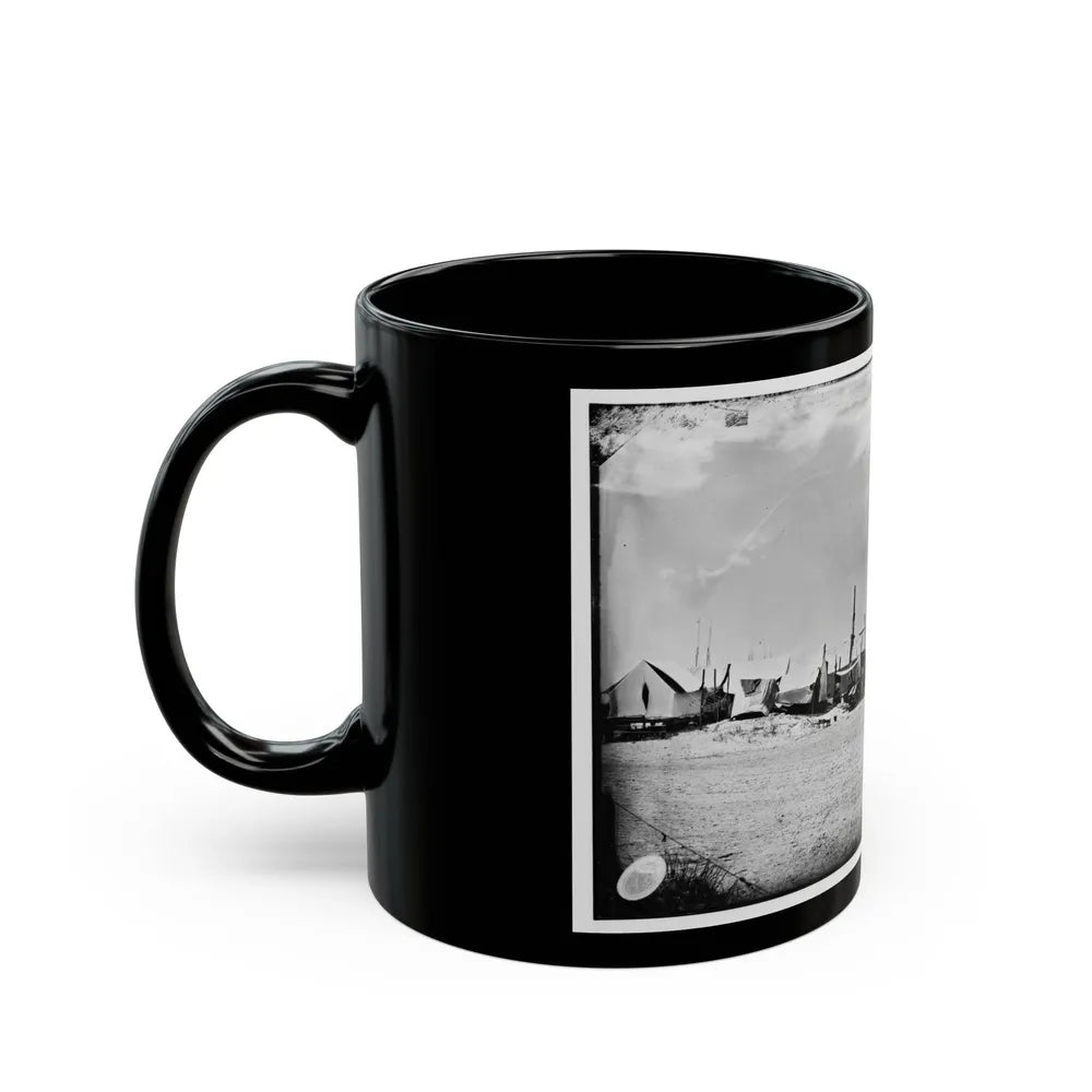 Morris Island, South Carolina. Unidentified Camp 003 (U.S. Civil War) Black Coffee Mug-Go Mug Yourself