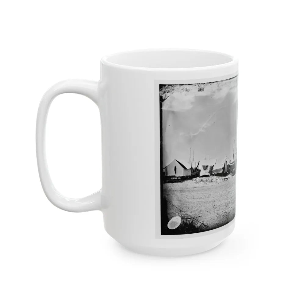 Morris Island, South Carolina. Unidentified Camp 003 (U.S. Civil War) White Coffee Mug-Go Mug Yourself