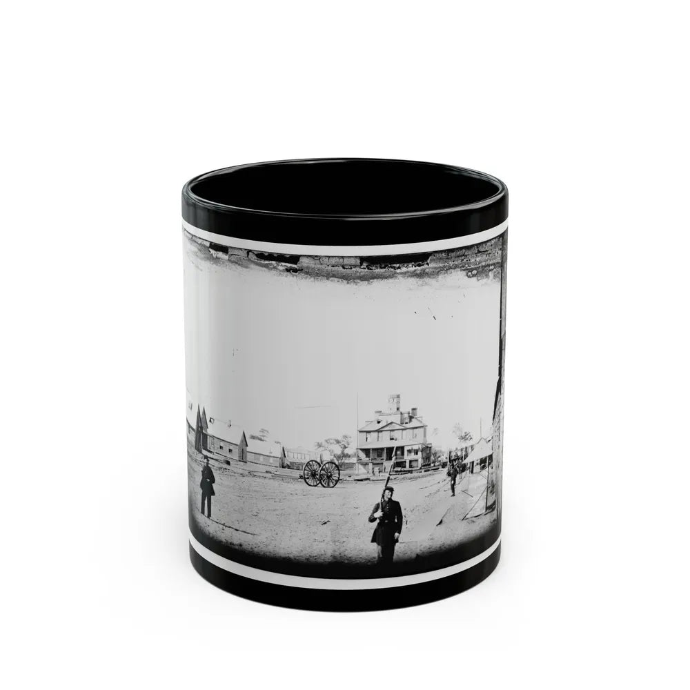 Morris Island, South Carolina. Unidentified Camp 004 (U.S. Civil War) Black Coffee Mug-11oz-Go Mug Yourself