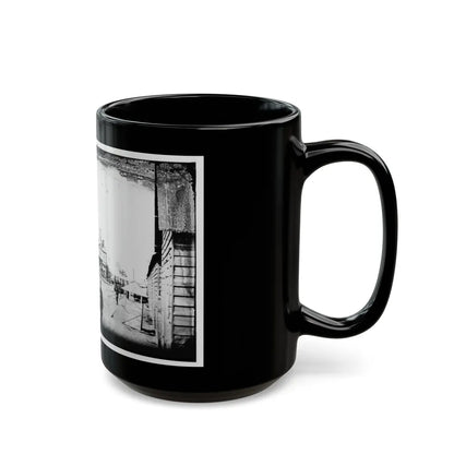 Morris Island, South Carolina. Unidentified Camp 004 (U.S. Civil War) Black Coffee Mug-Go Mug Yourself