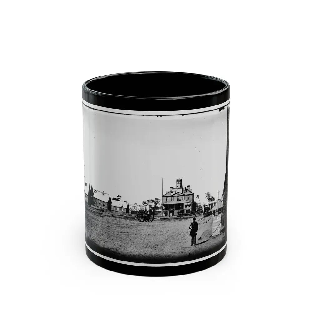 Morris Island, South Carolina. Unidentified Camp 005 (U.S. Civil War) Black Coffee Mug-11oz-Go Mug Yourself