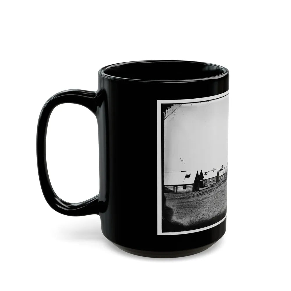 Morris Island, South Carolina. Unidentified Camp 005 (U.S. Civil War) Black Coffee Mug-Go Mug Yourself