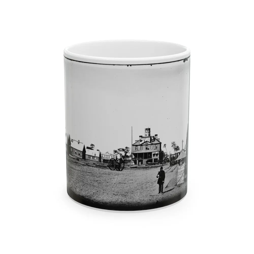 Morris Island, South Carolina. Unidentified Camp 005 (U.S. Civil War) White Coffee Mug-11oz-Go Mug Yourself