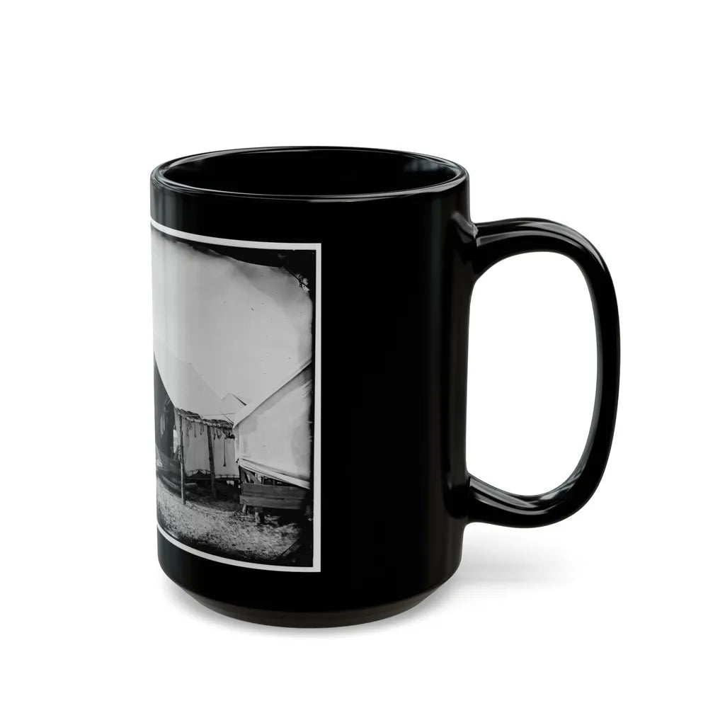 Morris Island, South Carolina. Unidentified Camp Scene (U.S. Civil War) Black Coffee Mug-Go Mug Yourself