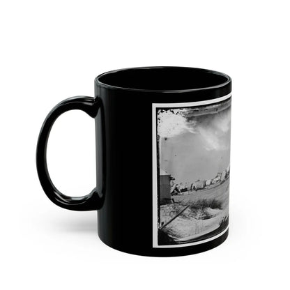 Morris Island, South Carolina. Unidentified Camp (U.S. Civil War) Black Coffee Mug-Go Mug Yourself