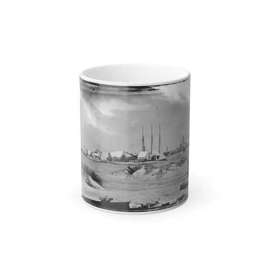 Morris Island, South Carolina. Unidentified Camp (U.S. Civil War) Color Changing Coffee Mug 11oz-11oz-Go Mug Yourself